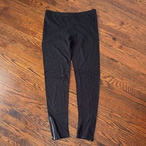 Kensie Black Leggings with Ankle Detail